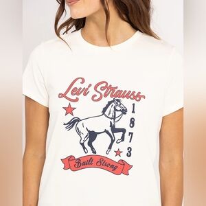 Levi's | NWT Built Strong Horse Graphic Standard Fit Tee XS